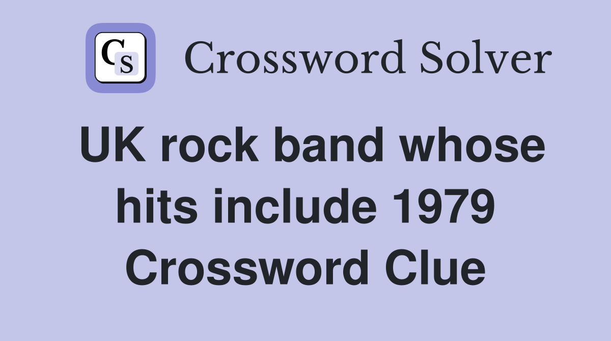 UK rock band whose hits include 1979